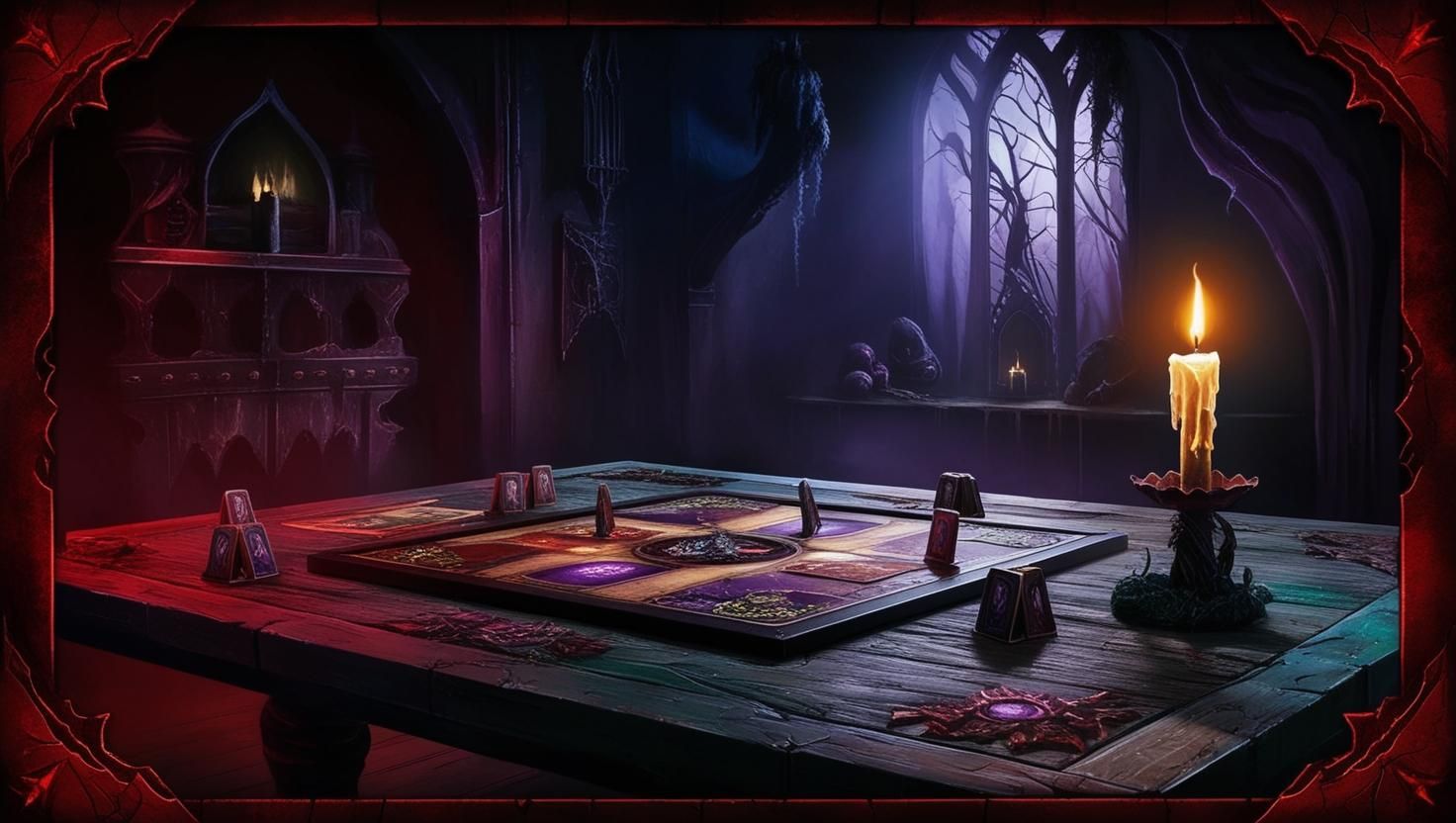 Horror board game background